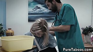 Pussyfucked teen takes doctors Hawkshaw